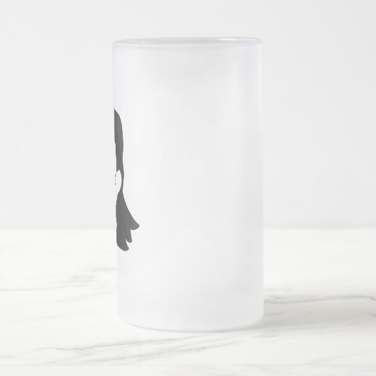 Speciaal bericht Funny Mullet Illustratie Matglas Bierpul (Center)