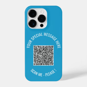 Speciaal bericht voor aangepaste QR-codetekst Uw k iPhone 14 Plus Hoesje