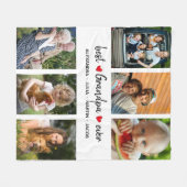 Speciaal beste opa ooit 6 Foto Fleece Deken (Voorkant (Horizontaal))