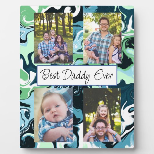 Speciaal beste papa ooit foto fotoplaat (Voorkant)