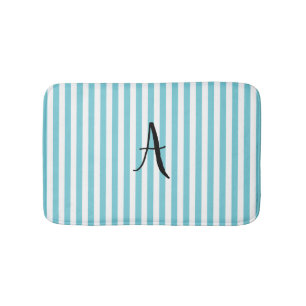 Speciaal Blauw en Witte Stripe Bath Mat