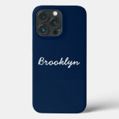 Speciaal blauw, wit, aangepast navigatiescript - n Case-Mate iPhone case (Achterkant)