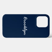 Speciaal blauw, wit, aangepast navigatiescript - n Case-Mate iPhone case (Achterkant (horizontaal))