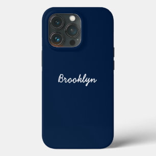 Speciaal blauw, wit, aangepast navigatiescript - n iPhone 13 pro hoesje