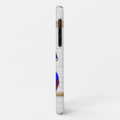 Speciaal Blauw Wit Football Jersey Case-Mate iPhone Case (Achterkant/links)