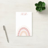 Speciaal Boho Rainbow Calligrafieteraar Post-it® Notes (Kantoor)