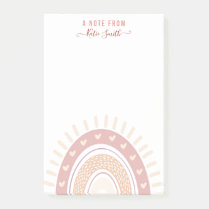 Speciaal Boho Rainbow Calligrafieteraar Post-it® Notes