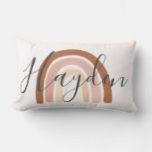 Speciaal Boho Rainbow Name Pillow Kussen (Voorkant)