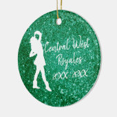 Speciaal boorteam | Groen en wit Keramisch Ornament (Links)