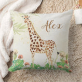 Speciaal bosgebied safari giraffe greenery kinder kussen (Deken)