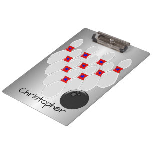 Speciaal Bowling-ontwerp Klembord