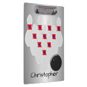 Speciaal Bowling-ontwerp Klembord (Rechts)