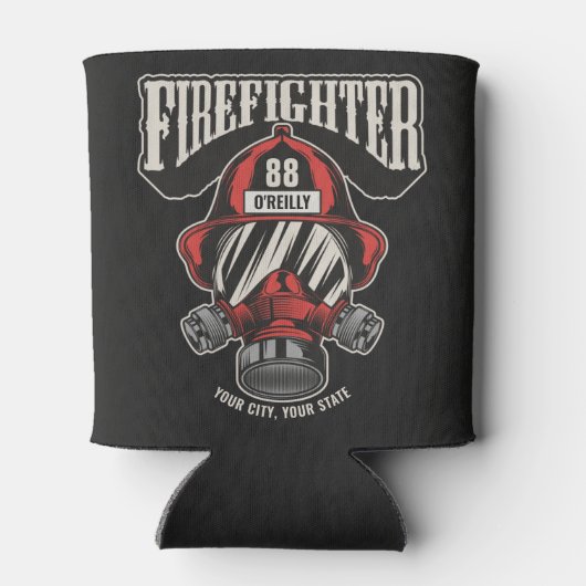 Speciaal brandweerapparaat voor brandweermaskers blikjeskoeler (Achterkant)