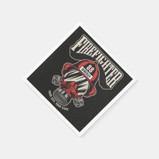 Speciaal brandweerapparaat voor brandweermaskers servet (Hoek)