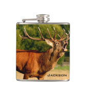 Speciaal bugling Bull Elk Heupfles (Voorkant)