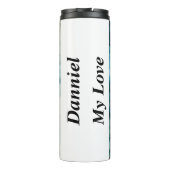 Speciaal cadeau voor mannen, aangepaste naam cadea thermosbeker (Achterkant)