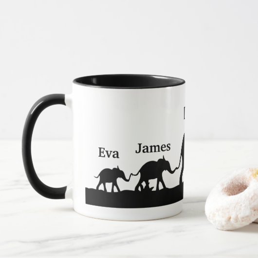 Speciaal cadeau voor Mok van papa Elephant (Met donut)