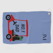 Speciaal cadeau voor papa golfhanddoek (Horizontaal)