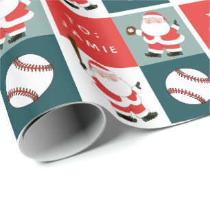 Speciaal cadeautje voor Baseball Holiday Cadeaupapier