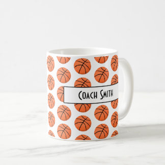 Speciaal cadeautje voor Basketball Pattern Coach Koffiemok