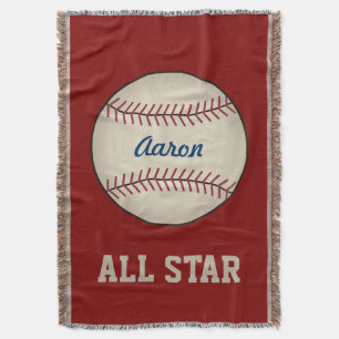 Speciaal cadeautje voor Red Baseball-sportbanket Deken