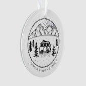 Speciaal Camper Van Buitengrenzen Trip Year Review Ornament (voorkant)