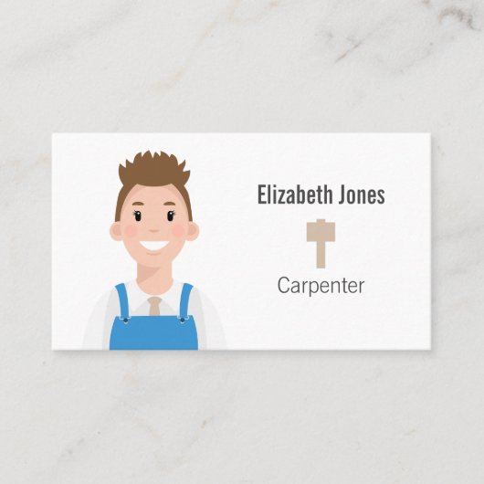 Speciaal Carpenter Avatar-Visitekaartje Visitekaartje (Voorkant)