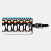 Speciaal Cartoon Penguin Army Bagagelabel (Voorkant horizontaal)