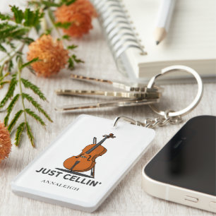 Speciaal Cello Just Cellin Cellist Gag Sleutelhanger