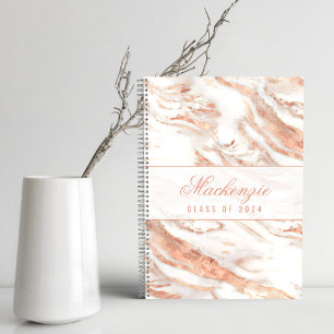Speciaal Chic Copper Marble Roos Gold Metallic Notitieboek