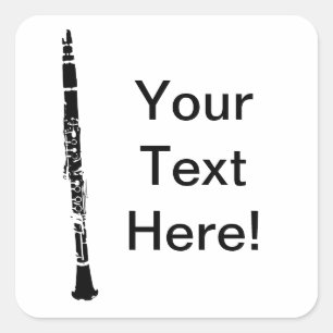 Speciaal Clarinet Vierkante Sticker