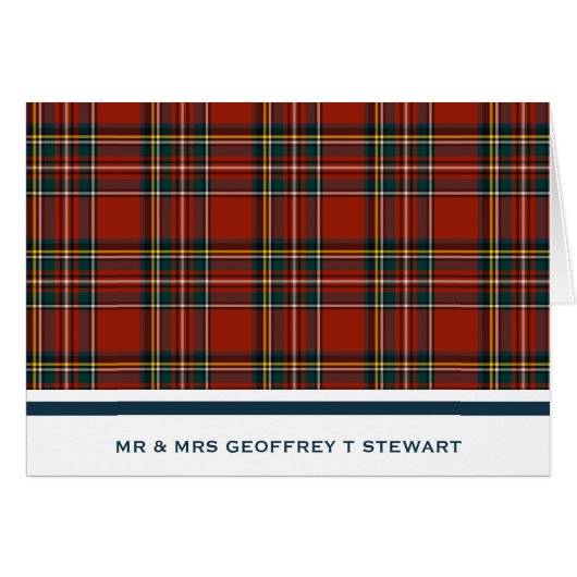 Speciaal Classic Red Scottish Tartan (Voorkant Horizontaal)