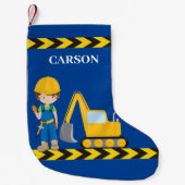 Speciaal constructievoertuig Boy Blue Kinder Kleine Kerstsok (Voorkant)