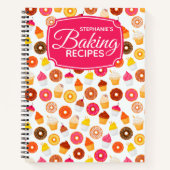 Speciaal Cupcake Donut Baking Recipe Notitieboek (Voorkant)