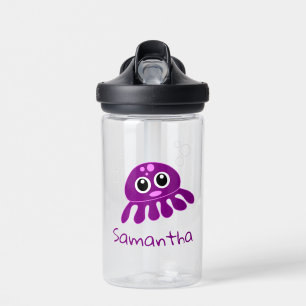 Speciaal Cute Cartoon Paars Octopus Waterfles