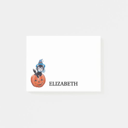 Speciaal Cute Cat met pomkin Post-it® Notes (Voorkant)