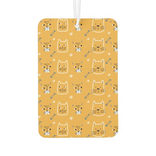 Speciaal Cute Cats Modern Pattern Luchtverfrisser (Achterkant)