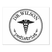 Speciaal Cute Doctor Nurse Caduceus Rubberstempel (Afrduk)