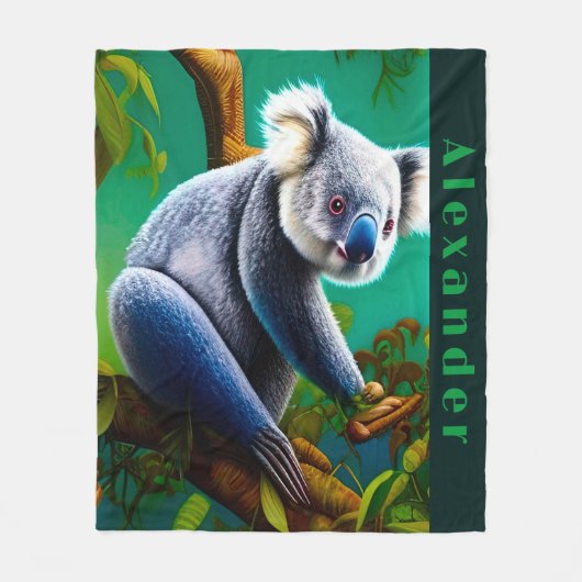 Speciaal Cute Koala Beer Fleece Deken (Voorkant)