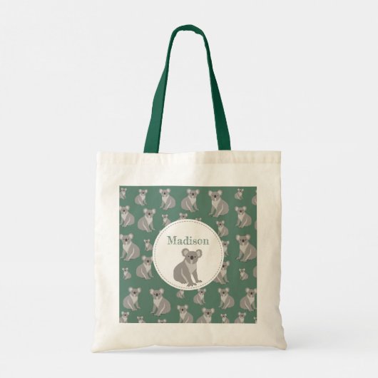 Speciaal Cute Koala Pattern Tote Bag (Achterkant)