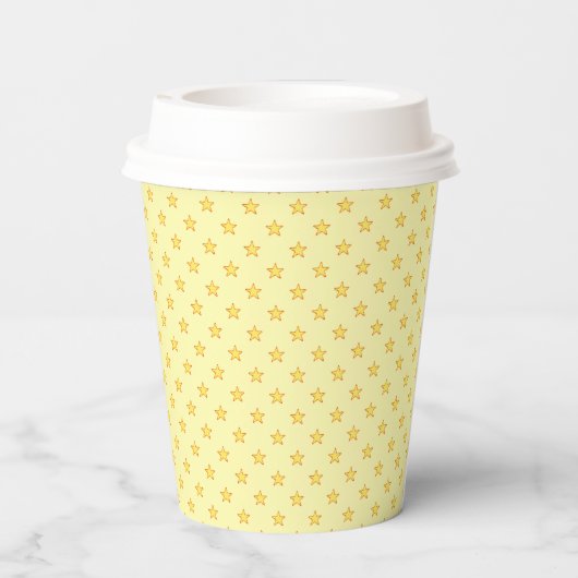 Speciaal Cute Lemon- en Star-patroon Papieren Bekers (Achterkant)