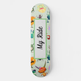 Speciaal Cute Monster-ontwerp voor jongens Skateboard