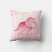 Speciaal Cute Pink Dinosaur Kussen (Achterkant)