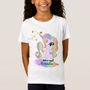Speciaal Cute Unicorn Girl T-shirt