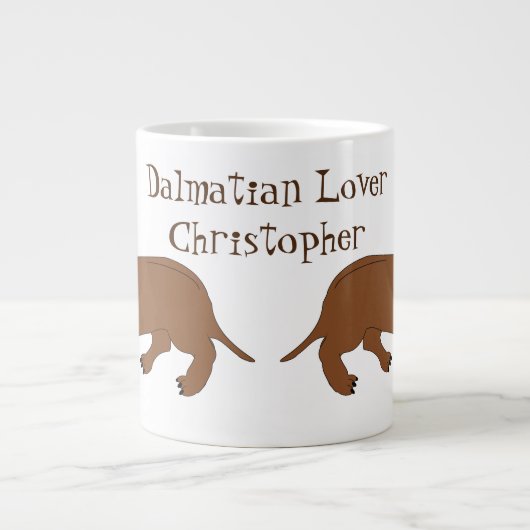 Speciaal Dachshund-ontwerp Extra Grote Beker (Voorkant)