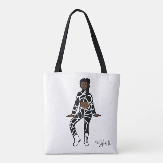 Speciaal danserend Tas (wit zwart) (Achterkant)