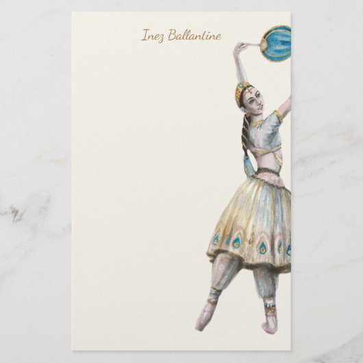 Speciaal danseres briefpapier (Voorkant)
