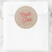 Speciaal Delviery Kraft Sticker Noordpool (Tas)