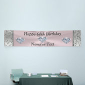 Speciaal diamant 60th Birthday Banners voor haar (Beurs)