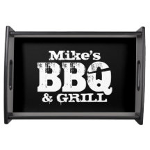 Speciaal dienblad voor BBQ-partij